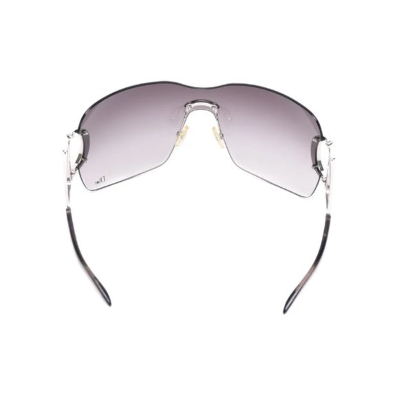 Vintage Christian Dior Diorly 1 Shield Sunglasses Crystals Y2K 00s Galliano - Picture 10 of 14